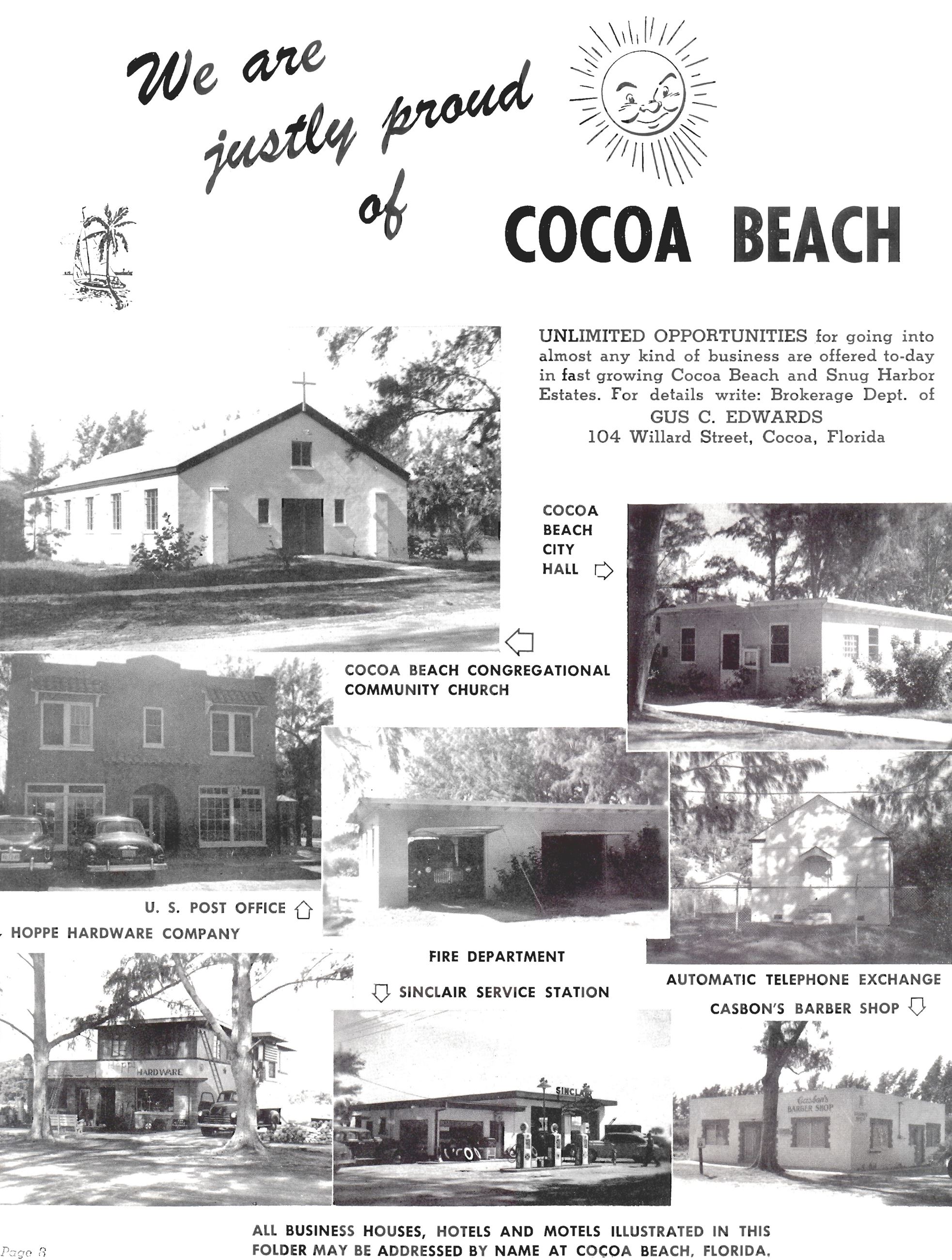 Vintage Brochure for Cocoa Beach