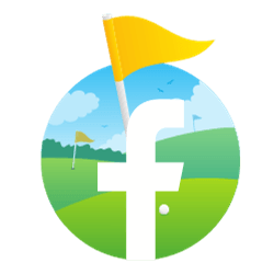 Course with the Facebook F superimposed. Link to facebook.com/CBLeisureServices